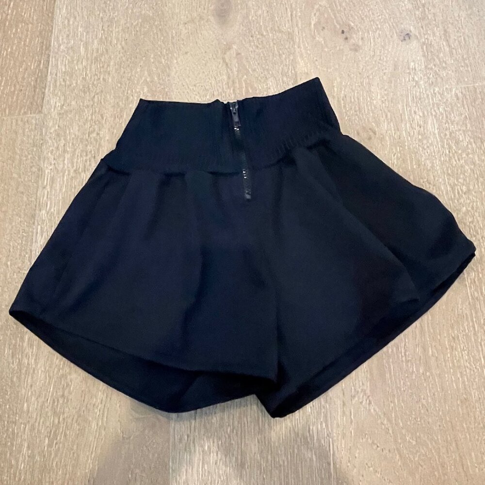 Five DanceWear Zipper Black Shorts - Size Petite Adult